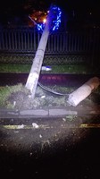 В Красногорске идет восстановление поврежденных опор уличного освещения